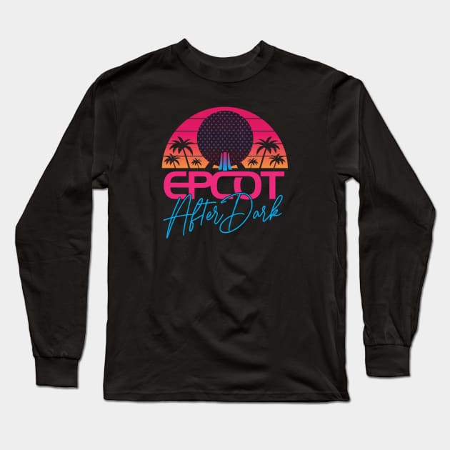 Epcot After Dark Long Sleeve T-Shirt by GoAwayGreen